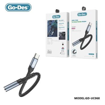 سی تل موبایل - کابل تبدیل USB-C به جک 3.5 میلی متر گودس مدل GD-UC068