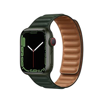 سی تل موبایل - بند ساعت ایکس گلوبال مدل Leather Link مناسب برای اپل واچ سایز 42/44/45/49 میلی متری