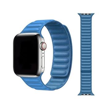 سی تل موبایل - بند ساعت ایکس گلوبال مدل Leather Link مناسب برای اپل واچ سایز 42/44/45/49 میلی متری