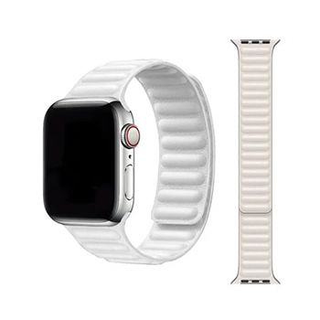 سی تل موبایل - بند ساعت ایکس گلوبال مدل Leather Link مناسب برای اپل واچ سایز 42/44/45/49 میلی متری